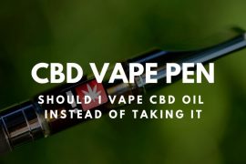 CBD Vape Pen – Should I Vape CBD Oil